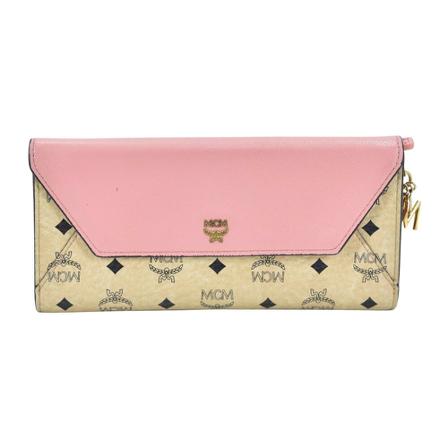 MCM Pre-owned, Pre-owned Wallets Beige, Dames, Maat:ONE Size