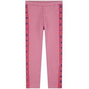 Kids - Marni Crocus Flower Branded Leggings - Bottoms - 6 years - Pink - Mädchen