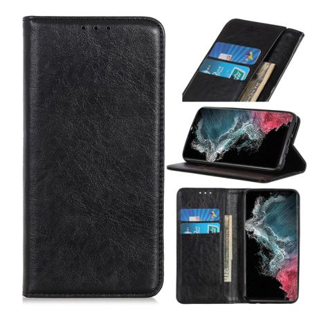 Crazy Horse Texture Pu- Case För Samsung Galaxy S22 Ultra 5g