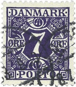 Danmark - Portomærke AFA 21 - Stemplet