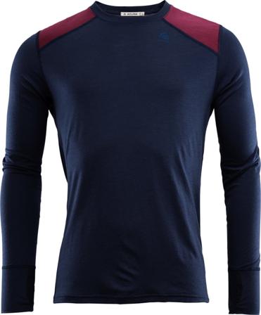 Aclima LightWool Reinforced Crew Neck Man Men base layer tops Blue XL