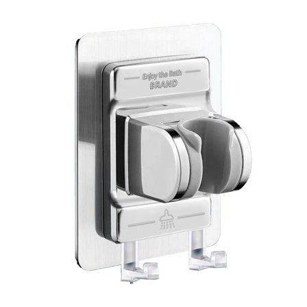 Hånddusjholder uten boring Vanntett Vinkeljusterbar Dusjhodeholder For Bad E