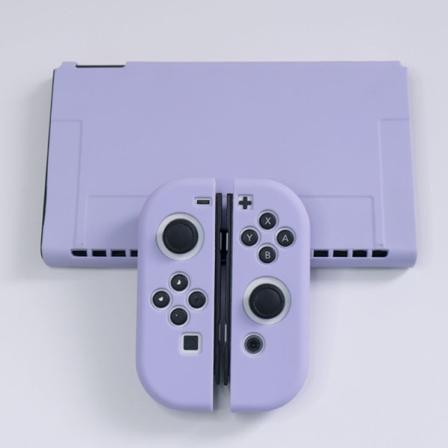 For Nintendo Switch Beskyttelsesveske Switchled Gamepad-deksel NS Tilbehør Mykt silikonveske Purple