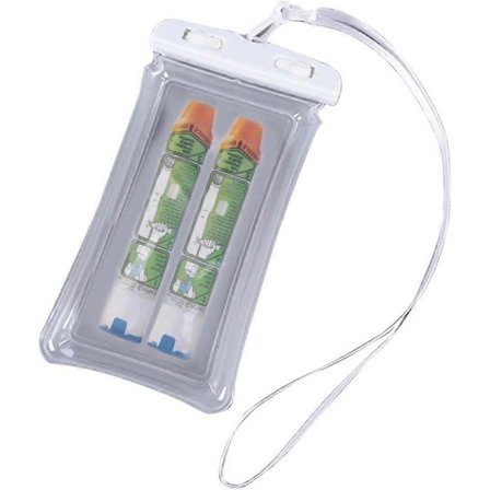 2 stk. EpiPen Bæreveske, Vanntett EpiPen-pose, Bærbar medisinsk nødhjelp