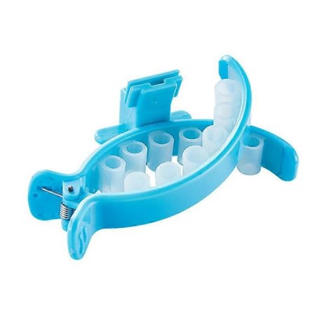 Blå husdjursartiklar katt- och hundtoalettklämma (blå L-klämma + 20 påsar)