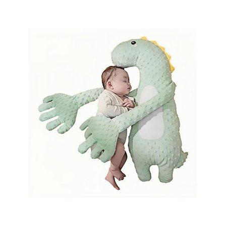 Beroligende dukkepude til babyer, sovepude til at forhindre, at baby bliver forskrækket (Dinosaur)