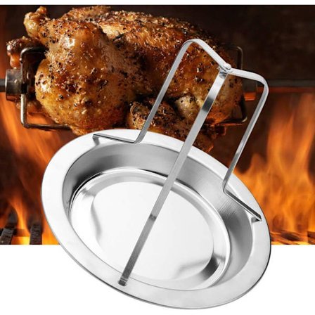 1 grönt rostfritt stål stekkycklingställ anka ställ grill grill