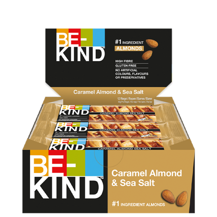 Be-kind 12 x BeKind Core Bar 40 g Caramel Almond & Sea Salt