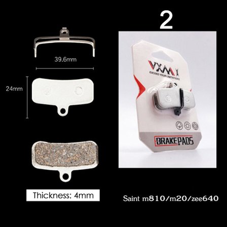 1 par Cykel Bromsbelägg MTB Bike Disc 2 2