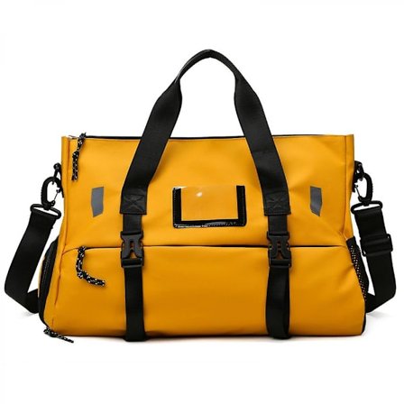 Mordely Dry And Wet Separation Sports Portable Shoulder Bag Yoga Fitness Bag Large Capacity Travel Bag Oblique Bag Handbag (yellow