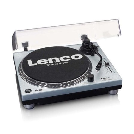 Lenco LS-3809ME - Direktdriven skivspelare | USB-inspelning | Metallisk blå