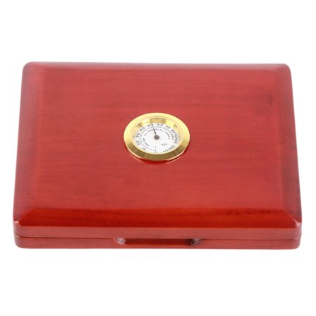 Saxofon Klarinett Reed Etui Massivt Tre 5reeds Holding Oppbevaringsboks Med Hygrometer