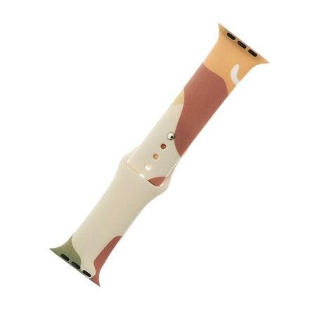 Silikonerem Moro Watch Bracelet Band til Apple Watch 42 / 44 / 45 / 49 mm - Mønster 1