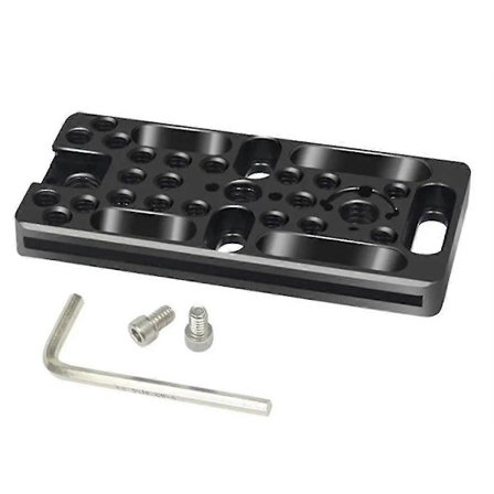 Växelplatta Kamera Ost Enkel Platta För Dslr Kamerabur Rig Expansion Montering Med Skruvar Skiftnyckel