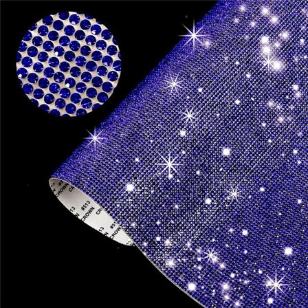 Rhinestone Sheet Crystal Sticker MÖRKBLÅ dark blue