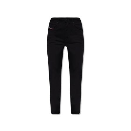 Diesel tapered jeans , Zwart , Dames , Maat: W26 L32