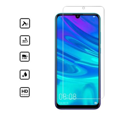 Huawei P Smart 2019 skærmbeskytter 9H passer til cover, etui, høretelefoner - Transparent Huawei P Smart (2019)