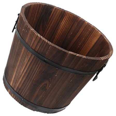 Træspande og -baljer, stilfuldt havetilbehør med åndbar bund, langvarig brug