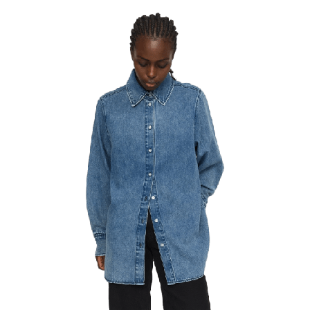 Soft Rebels Srkeira Shirt - Dark Blue Denim Blusar Dam Blå XL