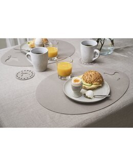 Bordstablett filt Tuppen 2-pack Beige - Påsk - Noble House