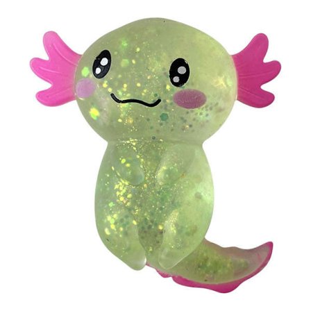 Glitter Axolotl Leksaker Stress Relief Leksak Bedårande Axolotl Leksak Mjuk Stress Leksak Axolotl Stretchiga Fidget Leksaker För Barn Och Vuxna 