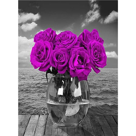 (30x40cm) Diamantmalingssett for voksne, DIY Diamantkunst B