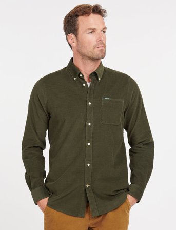 Barbour Barbour Ramsey Tailored Cord Shirt - Brown - S