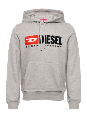 S-Ginn-Hood-Div Sweat-Shirt Grey Diesel Men