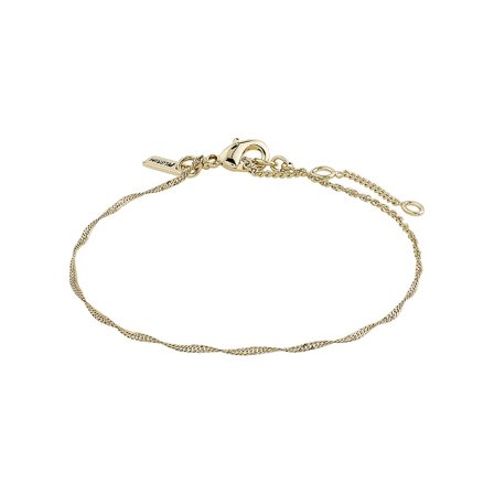 Pilgrim Kædearmbånd Snoet Guldbelagt, Tøj & Bolig, Smykker, Armbånd