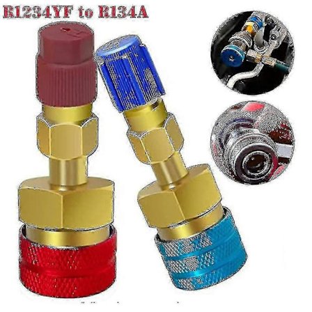 R1234YF til R134A Konverteringssæt til Bil AC - Høj-/Lavtrykskoblinger_Billiga Gåvor