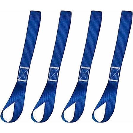 Sikringsrem, Sikringsremme, Spændremme, Bagagespændere, Justerbar Lastspænder, til Motorcykel, Bil, Trailer, Bagage, Last, Blå, 4 stk.