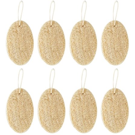 Natural Dish Brush 8-Pack, Compostable Kitchen Scrubber, Scouring Pad, Plant Based Dish Brush, Biodegradable