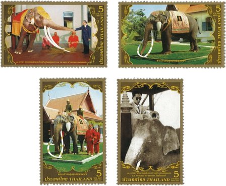 Thailand 2007 - Elefant - Postfrisk sæt 4v