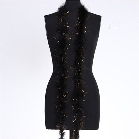 2M Fjær Fjær Boa Strip SVART