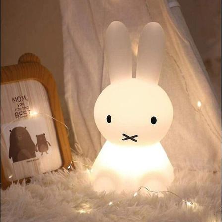 Led nattlys, lysende lekeromsdekorasjon for barn Silikonkanin Fargerik nattlys, egnet for barnegaver, hjemmeinnredning, nattbordslampe