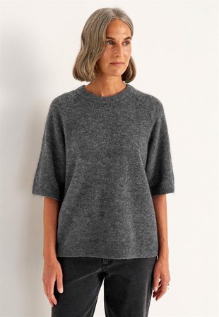 Cellbes of Sweden - Topp Premium i mohair- och ullblandning - mörk gråmelange - för damer - 58/60