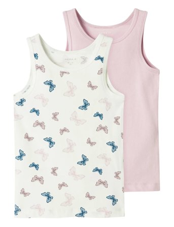 Nmftank Top 2P Jet Stream Butterfly Noos Pink Name It