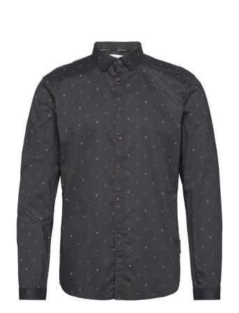 Printed Shirt Tops Shirts Casual Navy Tom Tailor