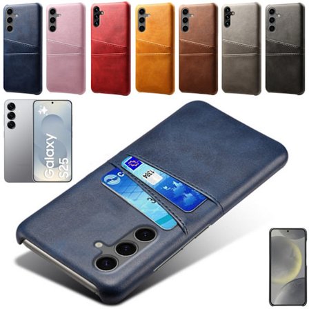 Samsung Galaxy S25 cover 2 kort rum blå -