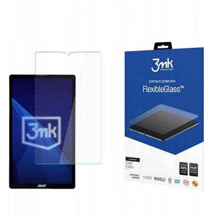 Skärmskyddsfilm - 3MK - Acer Iconia iM9-12M - Hybridglas - Flexibel upp till 11 mm - Svart