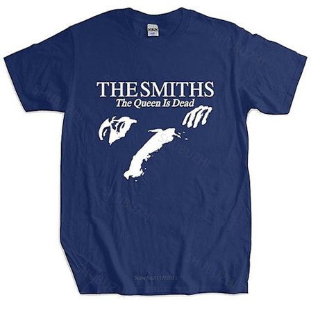 Smiths "the Queen Is Dead" - T-shirt, 1980-tals Indie Morrissey Plus Size Svart T-shirt för män