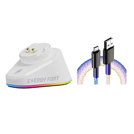 Trådløs mus ladedokking for G703Hero/G903Hero/GPW1/2/3 Magnetisk lader Gaming Mus Trådløs lader RGB-lading