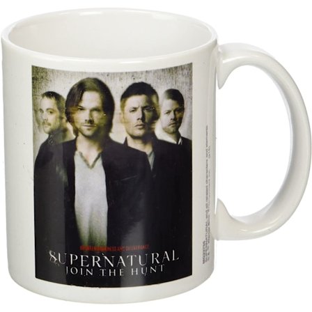Supernatural Join The Hunt Mug En Storlek Vit/Svart/Grå