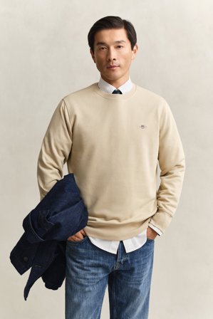 GANT Herren Rundhals-Sweatshirt (XXL) Beige