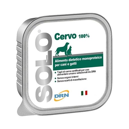 Drn Solo Cervo Alimento Dietetico Monoproteico Umido Per