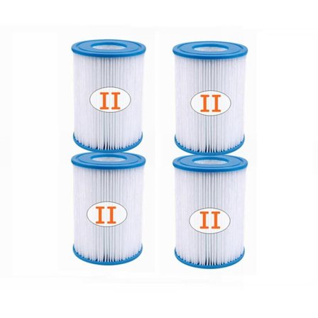 4 x Type II Svømmebassengfilterpatroner for Type II-filtre for 58094