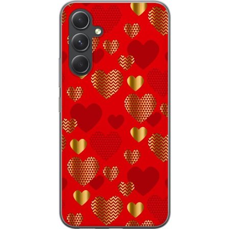 Yhteensopiva Puhelinkuori Samsung Samsung Galaxy A55 GoldenHearts