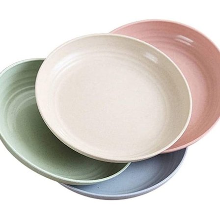 Vehnänolkipalat/4kpl 20cm Biohajoavat terveelliset rikkoutumattomat astiat KLB