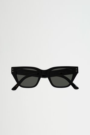 Memphis Black - green solid lens
