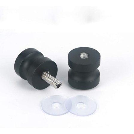 Glasdørgreb til brusebad, solid aluminiumsgreb til badeværelse, dobbeltsidet rundt greb